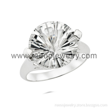 925 Silver Ring, Rhinestone CZ Ring Jewelry